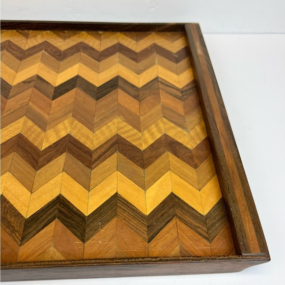 Vintage Tray Wooden Serving Tray - Picture 2 of 7